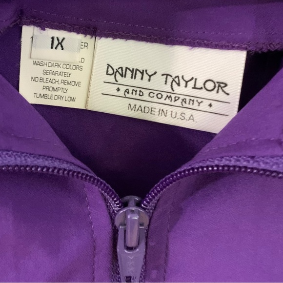 Vintage Danny Taylor Windbreaker w Shoulder Pads - Picture 3 of 5